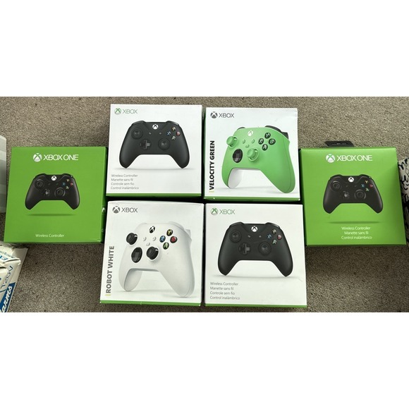 XBOX Controller Empty BOXES ONLY Lot Of 6 W/ INSERTS And Papers